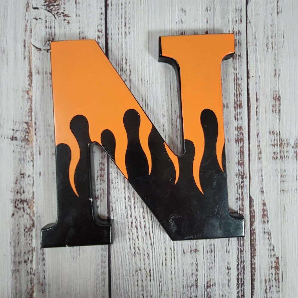 Harley Davidson 8" Wood Letter "N" for Wall‎ Hanging Desk Decor
